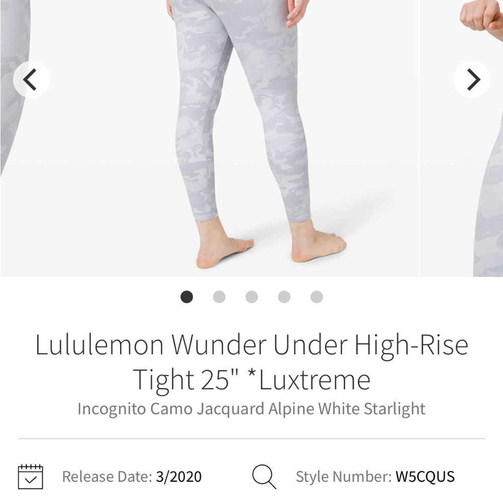 Lululemon Wunder under 25inch ribbed